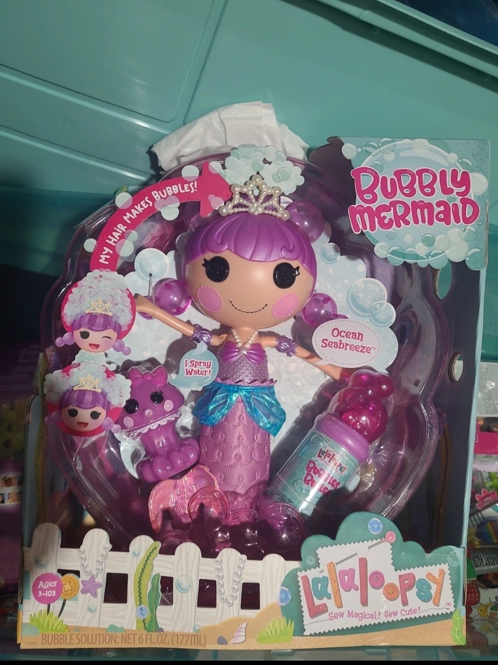 Lalaloopsy Bubbly Mermaid Ocean Seabreeze - New In Box, Never Opened